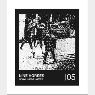 Nine Horses / Minimalist Graphic Artwork Design Posters and Art